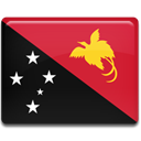 guinea, flag, new, papua Crimson icon