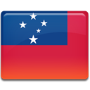 samoa, flag Crimson icon