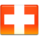Switzerland, flag OrangeRed icon