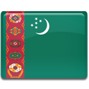 flag, turkmenistan SeaGreen icon