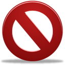 cancel Firebrick icon