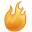 Flame, Burn, fire Goldenrod icon