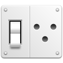 power, switch, interruptor, electricity WhiteSmoke icon
