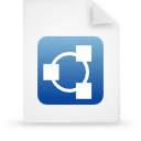 File, paper, Blue, document WhiteSmoke icon