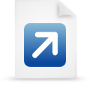 Blue, File, document, paper WhiteSmoke icon