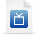 File, paper, Blue, document WhiteSmoke icon