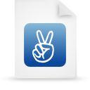 Blue, paper, File, document WhiteSmoke icon