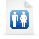 Blue, document, paper, File WhiteSmoke icon