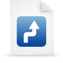 File, Blue, document, paper WhiteSmoke icon