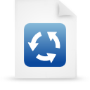 document, File, paper, Blue WhiteSmoke icon