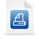 File, document, paper, Blue WhiteSmoke icon