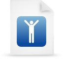 File, paper, document, Blue WhiteSmoke icon