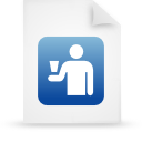 File, Blue, document, paper WhiteSmoke icon