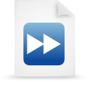 File, Blue, paper, document WhiteSmoke icon