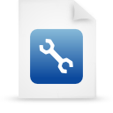 Blue, document, paper, File WhiteSmoke icon