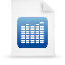 document, Blue, File, paper WhiteSmoke icon