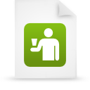 green, paper, File, document WhiteSmoke icon