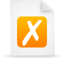 Orange, File, paper, document WhiteSmoke icon