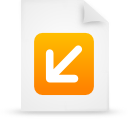 Orange, File, paper, document WhiteSmoke icon