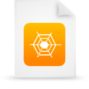 Orange, paper, File, document WhiteSmoke icon