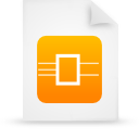 Orange, paper, document, File WhiteSmoke icon