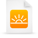 File, document, Orange, paper WhiteSmoke icon