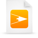 document, paper, File, Orange WhiteSmoke icon