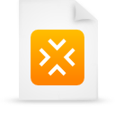 File, document, paper, Orange WhiteSmoke icon