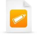 File, paper, document, Orange WhiteSmoke icon