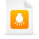 File, document, paper, Orange WhiteSmoke icon