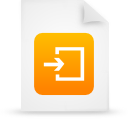 File, Orange, document, paper WhiteSmoke icon