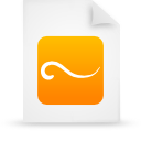 document, File, Orange, paper WhiteSmoke icon