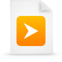 Orange, document, File, paper WhiteSmoke icon