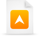 File, document, paper, Orange WhiteSmoke icon