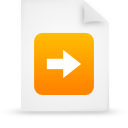 Orange, File, document, paper WhiteSmoke icon