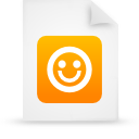 document, paper, Orange, File WhiteSmoke icon