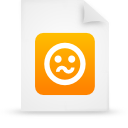 paper, File, Orange, document WhiteSmoke icon