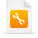 File, Orange, paper, document WhiteSmoke icon