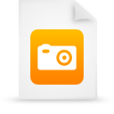 Orange, File, paper, document WhiteSmoke icon