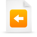 Orange, paper, document, File WhiteSmoke icon