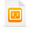 Orange, document, paper, File WhiteSmoke icon