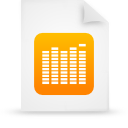 File, Orange, paper, document WhiteSmoke icon