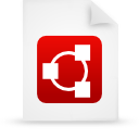 File, paper, red, document WhiteSmoke icon