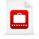 red, paper, File, document WhiteSmoke icon