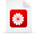 document, File, paper, red WhiteSmoke icon