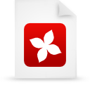 File, red, document, paper WhiteSmoke icon