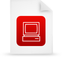 File, red, document, paper WhiteSmoke icon