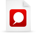 document, paper, red, File WhiteSmoke icon