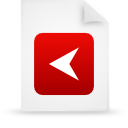 red, paper, File, document WhiteSmoke icon