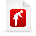 File, paper, red, document WhiteSmoke icon